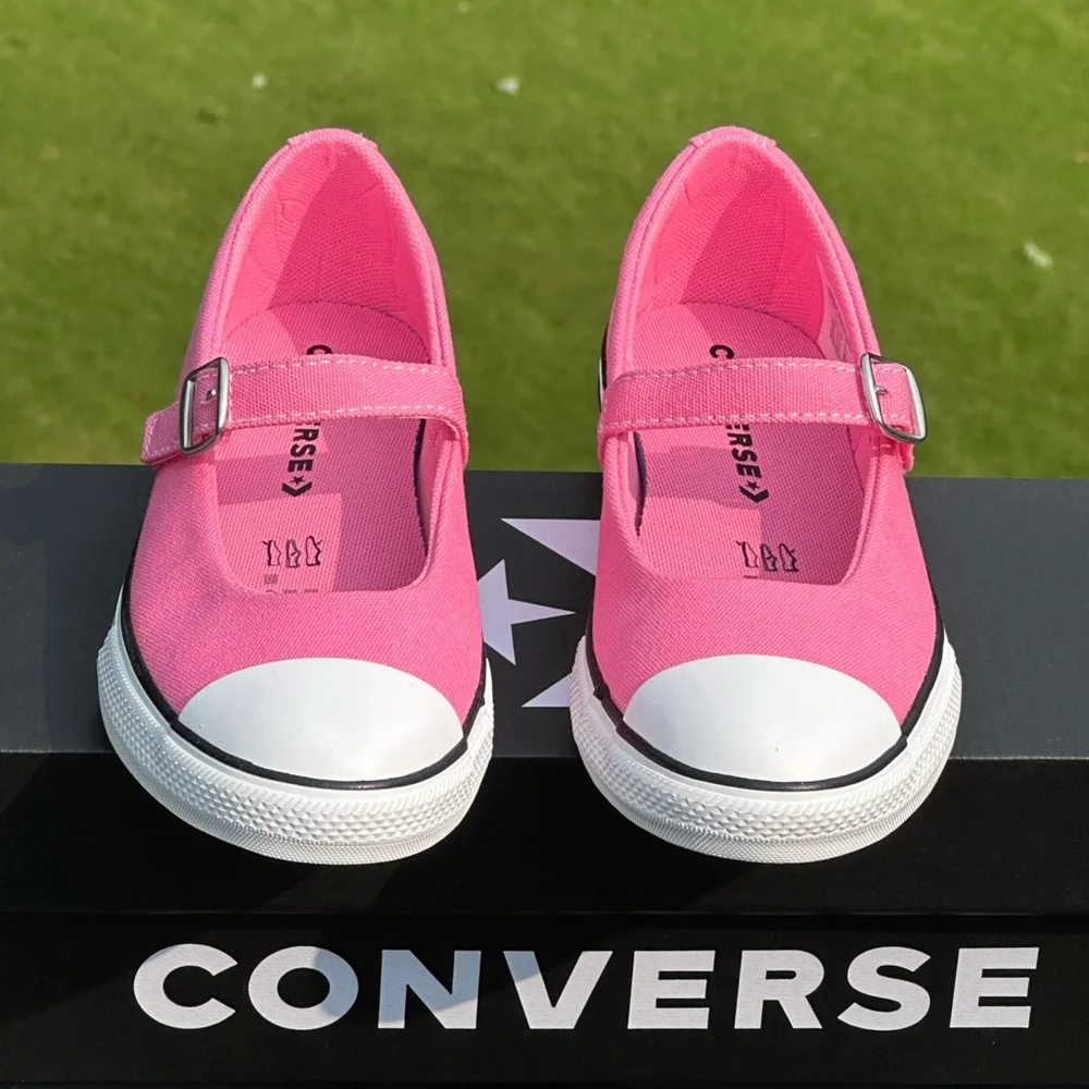 Converse Youth CTAS Mary Jane Pink Canvas Casual Sneaker - Sizes 13K, 2Y, 3Y NEW
